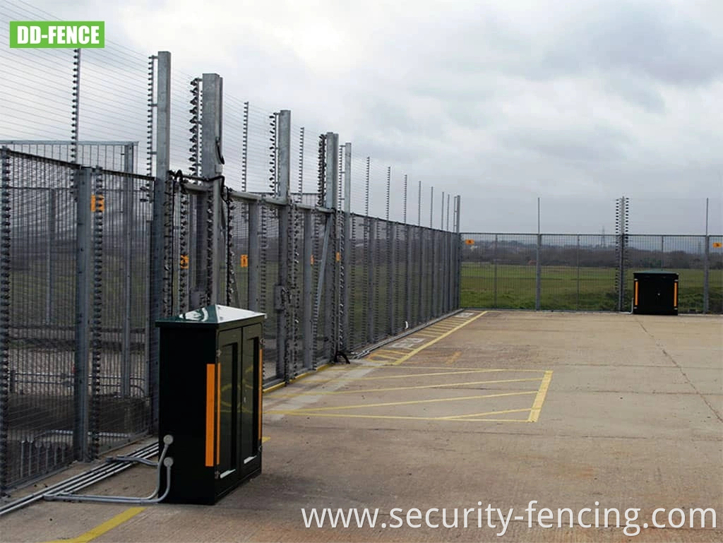 Perimeter Protection Wall Top Solar Powered Energizer Electric Wire Security Fence